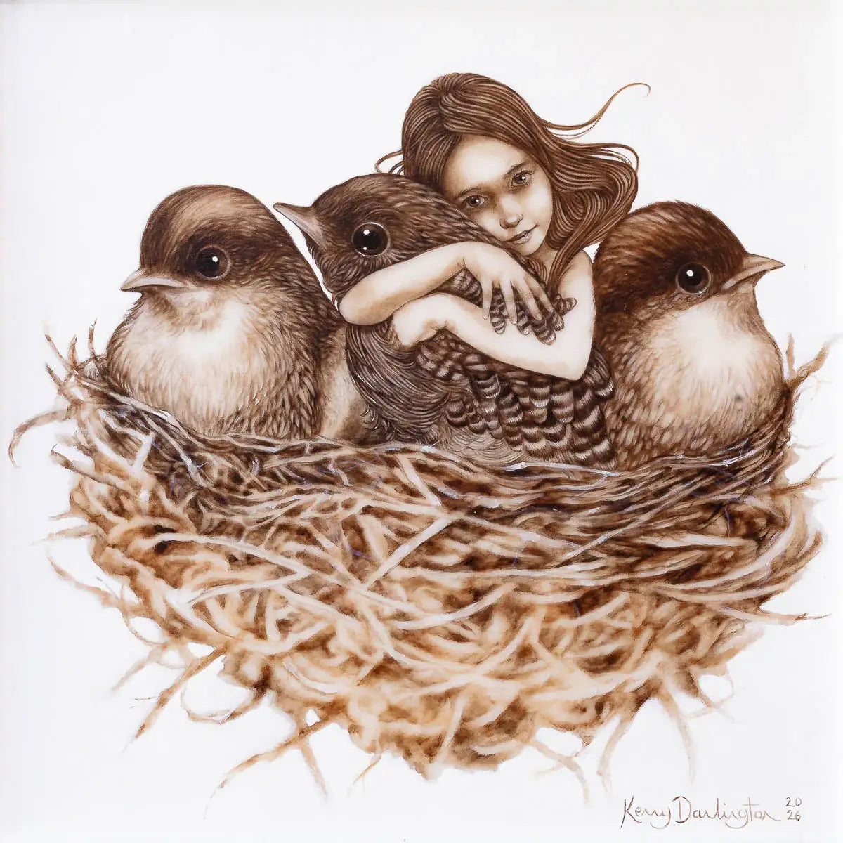 2026 - Feathered Folk - Original